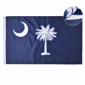 South Carolina Flag Embroidered Polyester 1