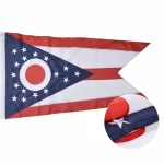 Flag of Ohio, Embroidered, Nylon