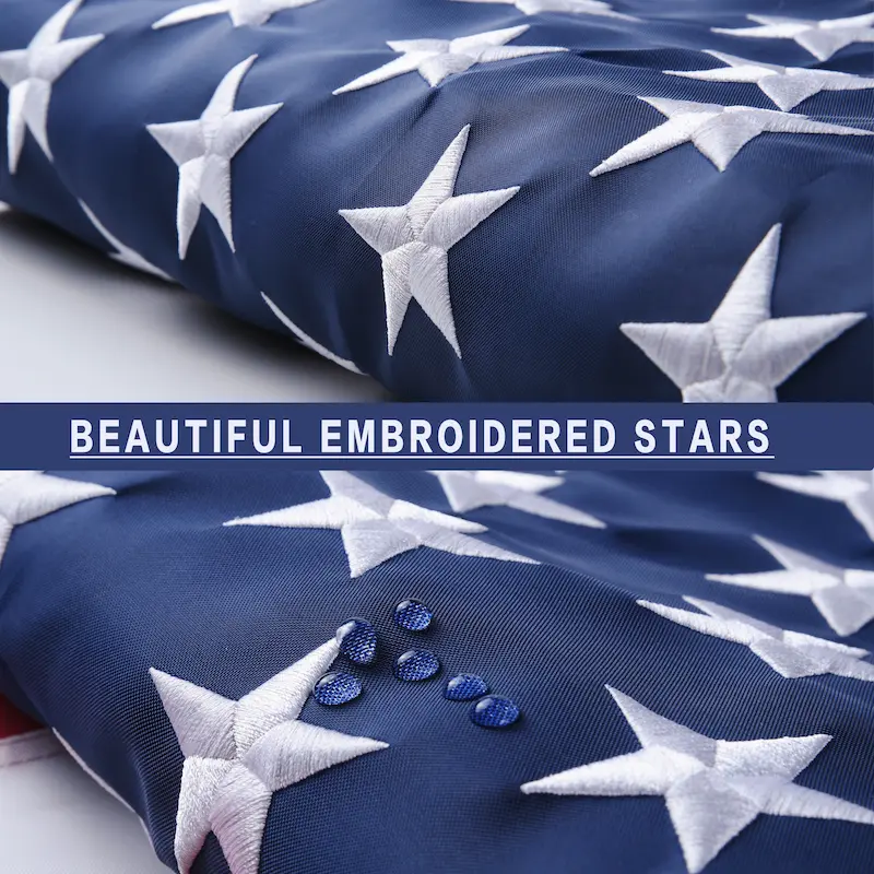Vicdria USA flag Embroidered