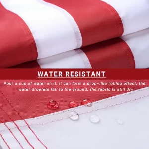 American Flag Embroidered 210D Polyester 5