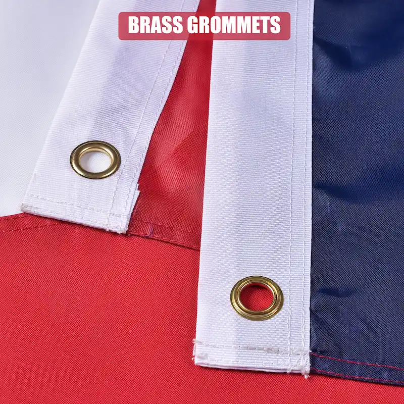 Vicdria American Flag Brass Grommets