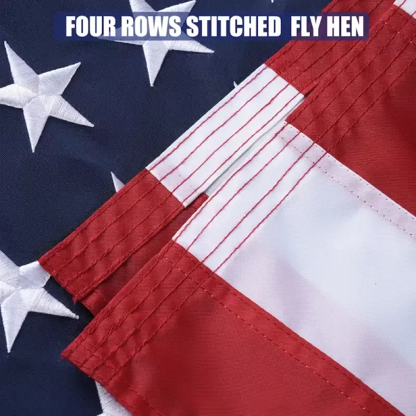 American Flag Embroidered Polyester 6