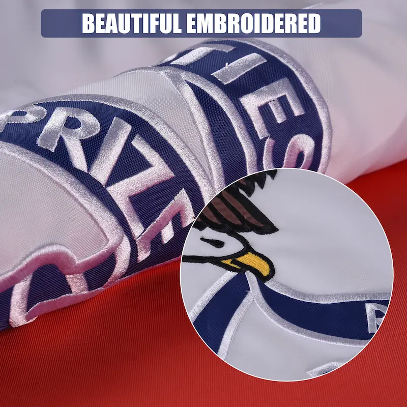 Vicdria Iowa flag Embroidered