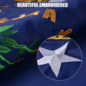 Nevada Flag Embroidered Polyester 3