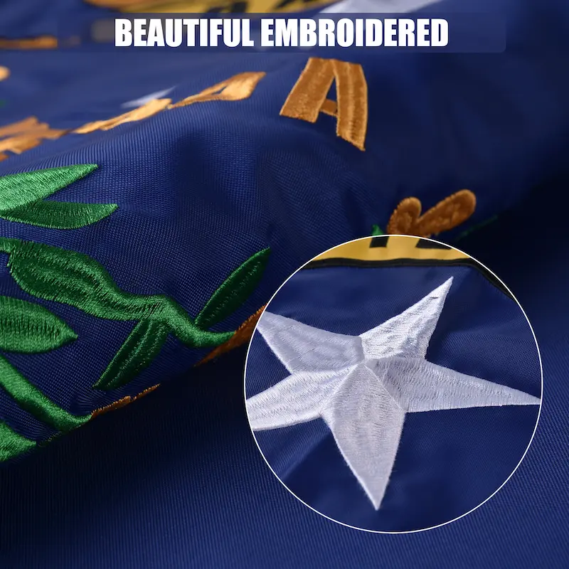 Vicdria Nevada flag Embroidered