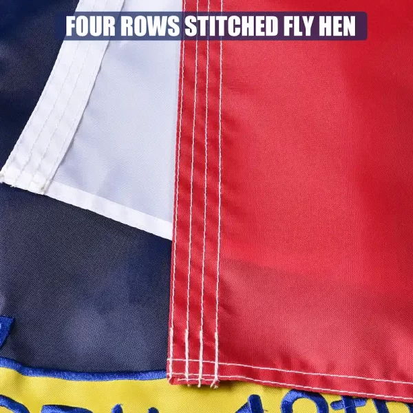 North Carolina Flag Embroidered Polyester 6