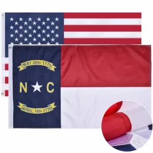 North Carolina Flag Embroidered Polyester 8