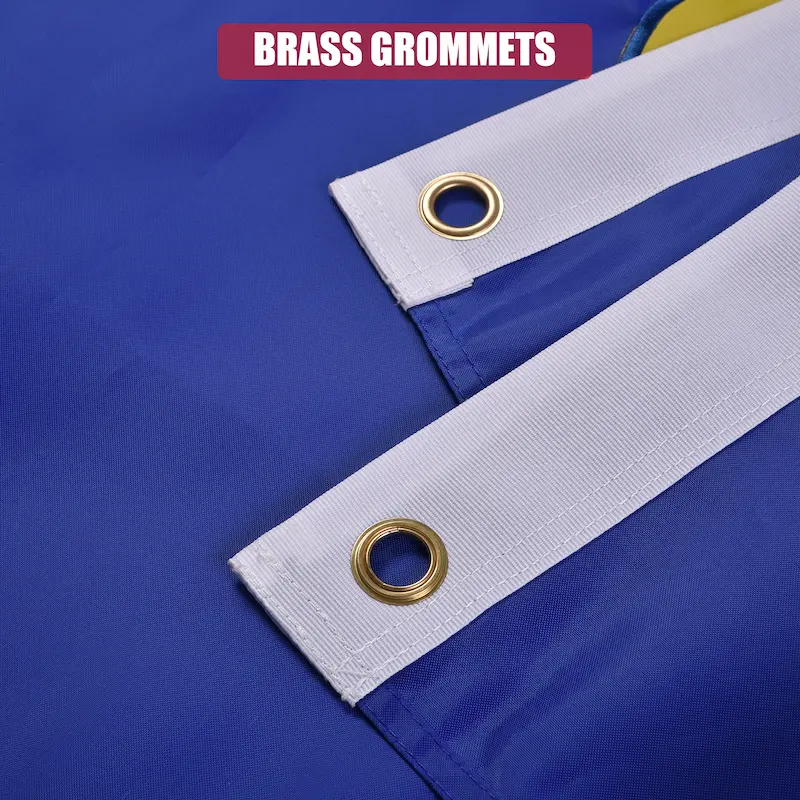 Vicdria Oregon Flag Brass Grommets