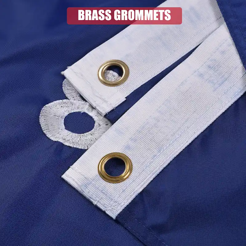 Vicdria Wisconsin Flag Brass Grommets