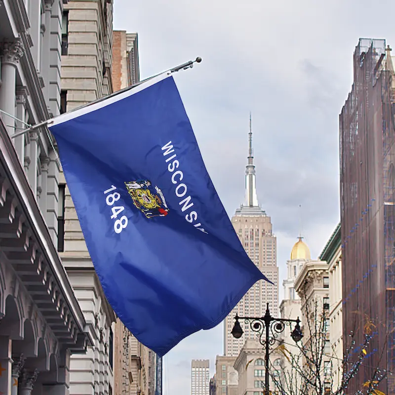 Vicdria Wisconsin Flag