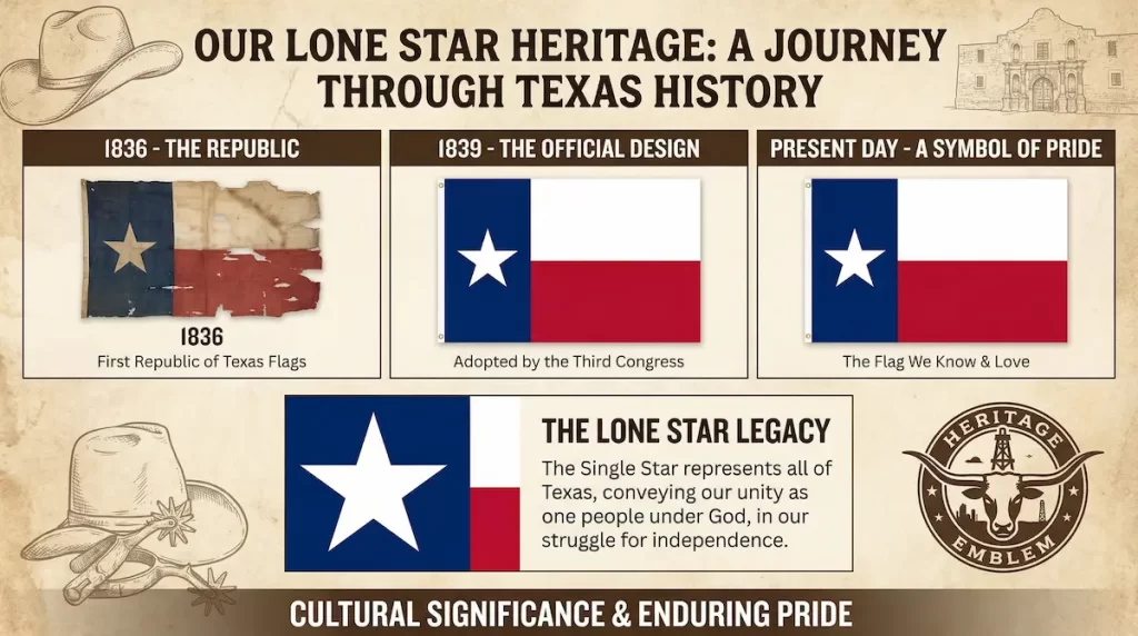 Texas Flag History Timeline